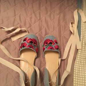 Jessica Simpson Espadrille Sandal Ties Sz 6